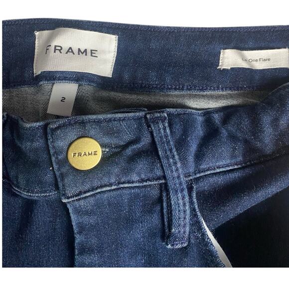 FRAME Le One High-Rise Flare Jeans | Sz 2 = 29-34 NWT - Picture 6 of 6